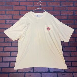 Old Row NWT 3XL Yellow Devil Graphic Pocket Tee 'Admit Nothing Deny Everything'